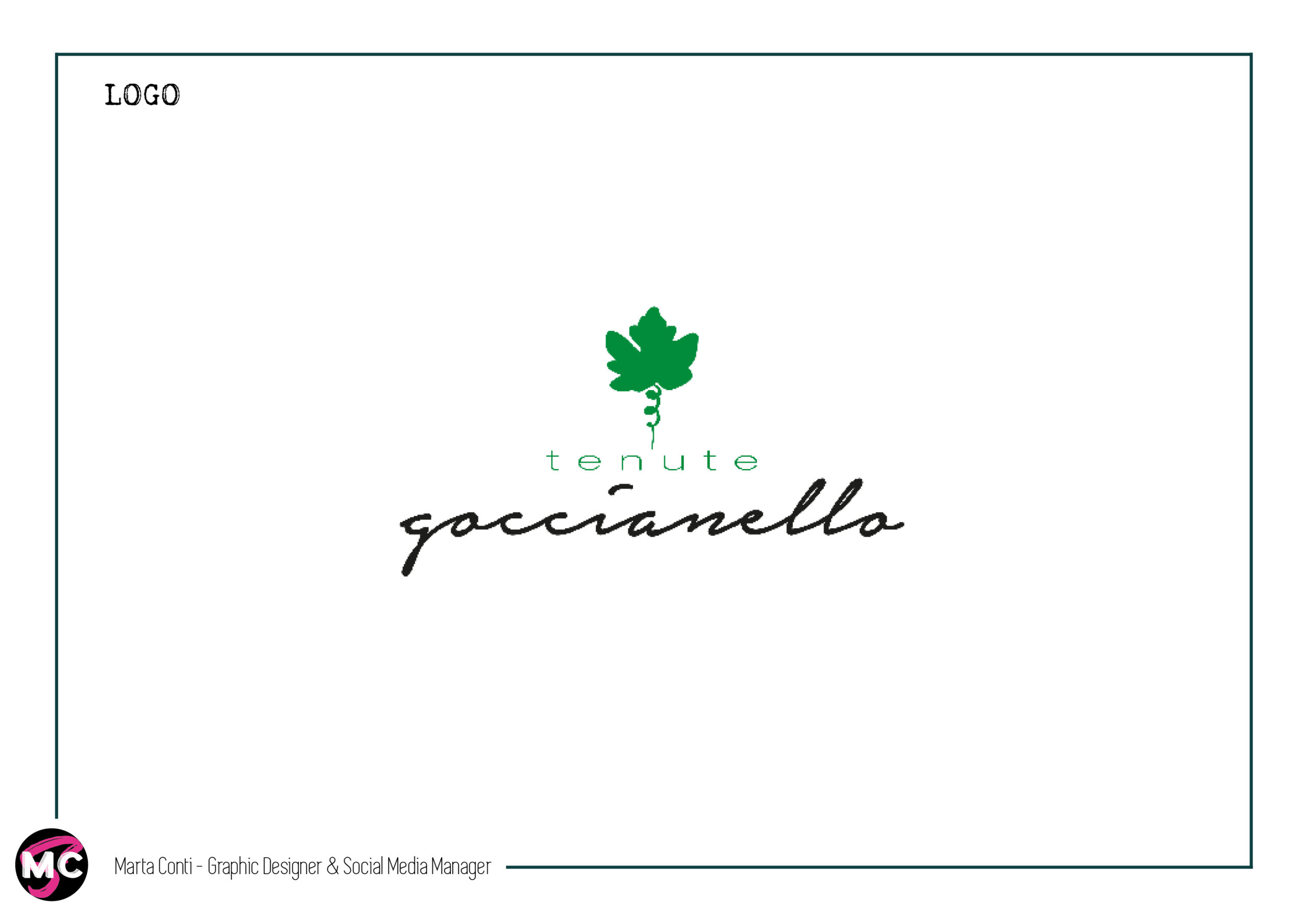 Logo Tenute Goccianello, proposta restyling brand